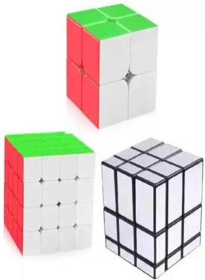 QWICK CLICK Combo of Super Speedy Smoothie Cube Set High Speed Stickerless Magic Puzzle Cubes Mind Game for Concentration for Sharp Mind (Combo-2) - Image 1